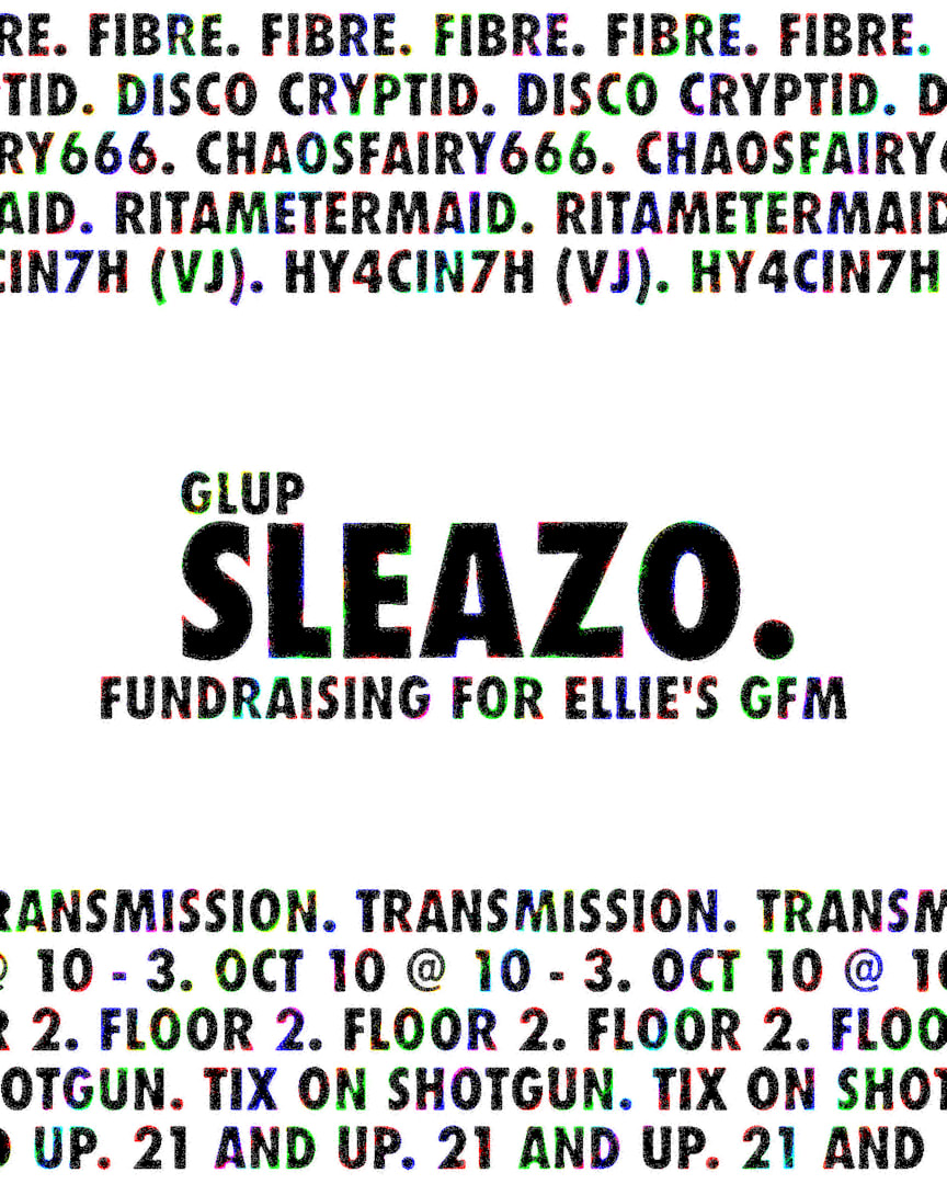 Glup Sleazo Flyer